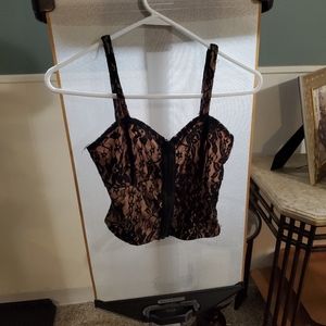 Corset style crop top